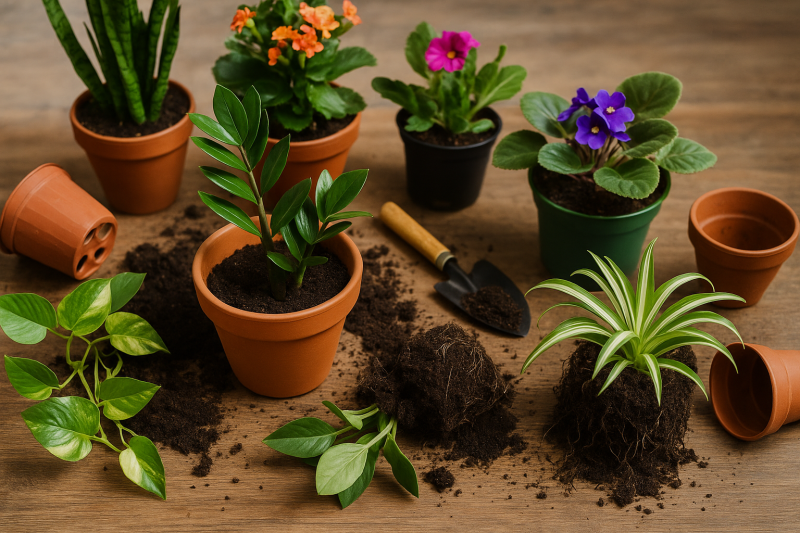 Пересадка комнатных растений: советы и хитрости