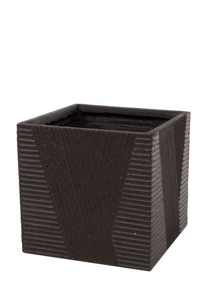 Кашпо Nobilis Marco "Highways Cube" (GRC), 30x30xH30 см