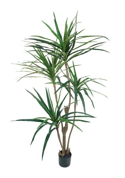 Растение искусственное в кашпо "Юкка", H150 см, 4 ветки, 102 листа