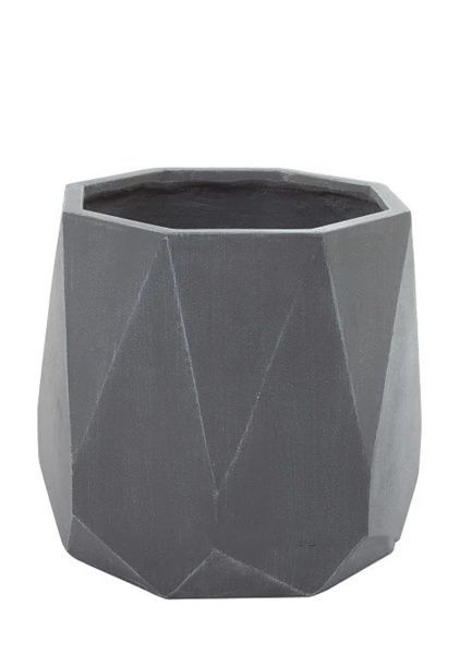 Кашпо Nobilis Marco "Diamond white grey Prizm", D42,5хH37 см