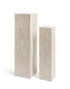 Кашпо TREEZ ERGO, Колонна, Белый песок