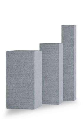 Кашпо CONCRETIKA COLONNA EROSIA WHITE