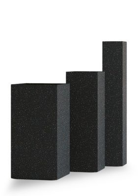 Кашпо CONCRETIKA COLONNA EGG BLACK