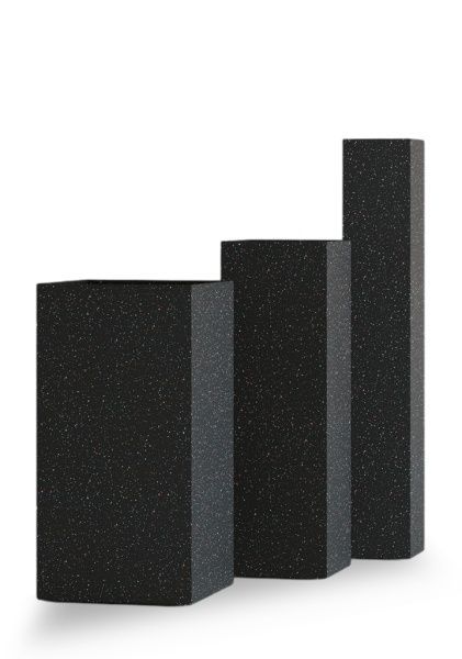Кашпо CONCRETIKA COLONNA EGG BLACK
