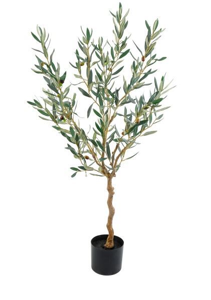Дерево искусственное в кашпо "Олива люкс", H120 см, 436 листьев