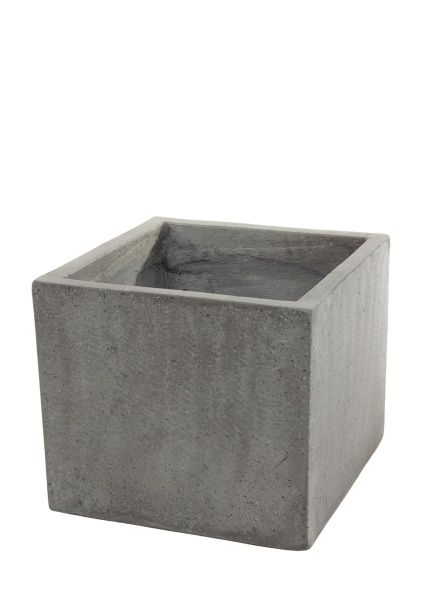 Кашпо Nobilis Marco "Grey Cube" (полистоун), 38х38хН32 см