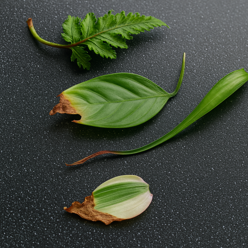 Почему сохнут кончики листьев у комнатных растений?