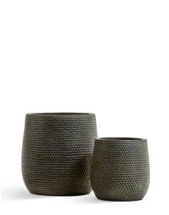 Кашпо TREEZ ERGO, Чаша, Окись с золотой патиной