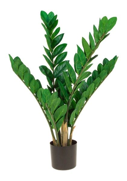 Растение искусственное в кашпо "Замиокулькас", H68 см, 6 веток, 98 листьев