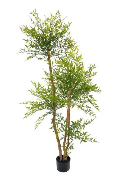 Дерево искусственное в кашпо "Бамбук Наньтянь", H160 см