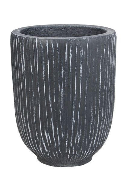 Кашпо Nobilis Marco "Ribs graphite Jar"