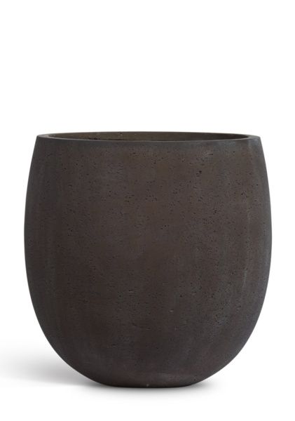 Кашпо TREEZ ERGO, Concrete, Чаша, Тёмно-коричневый кортен