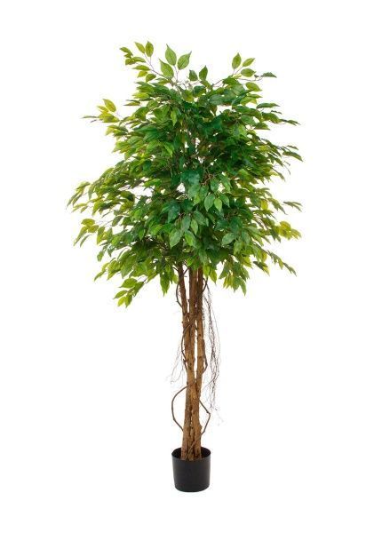 Дерево искусственное в кашпо "Фикус Лиана", Н180 см, 1680 листьев
