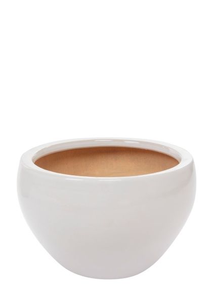 Кашпо Nobilis Marco "White Round" (керамика), D26хH17 см