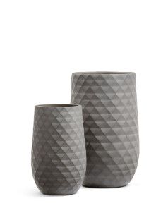 Кашпо TREEZ ERGO, Высокая округлая чаша, Мокко