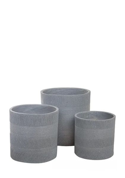 Кашпо Nobilis Marco "Tapes graphite Cylinder"