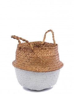 Корзина средняя белый\крафт