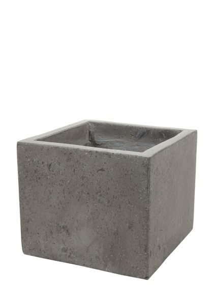 Кашпо Nobilis Marco "Grey Cube" (полистоун), 29х29хН25 см