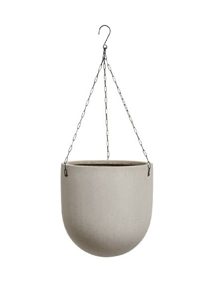 Кашпо TREEZ Effectory, Чаша подвесная, Белый песок