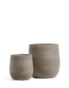 Кашпо TREEZ ERGO, Округлая чаша, Капучино