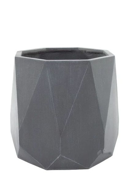 Кашпо Nobilis Marco "Diamond white grey Prizm" (файкостоун), D55хH49 см