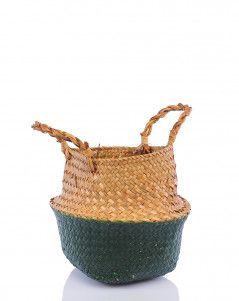 Корзина малая зеленый/крафт