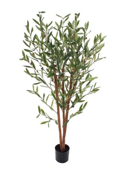 Дерево искусственное в кашпо "Олива", H120 см