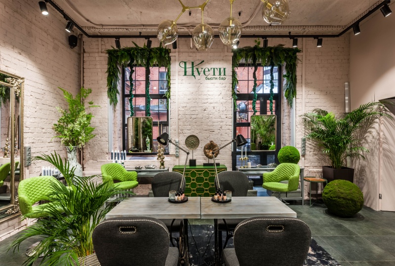 Растения в салоне красоты: атмосфера, стиль, ощущение ухода