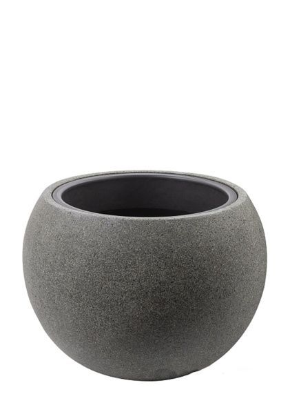 Кашпо Globe Rock2-grey