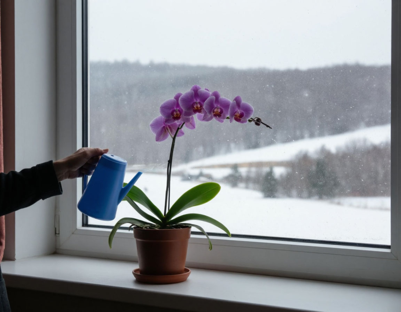 Как правильно поливать комнатные цветы зимой?