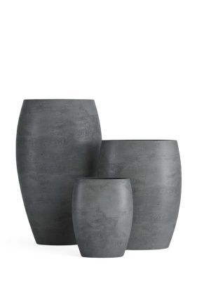 Кашпо CONCRETIKA OVAL SMOKEY BLUE