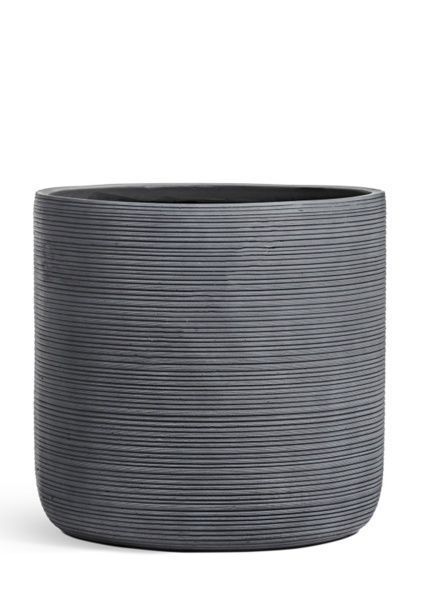 Кашпо TREEZ ERGO, TreeLine, Цилиндр, Дымчато-серый бетон