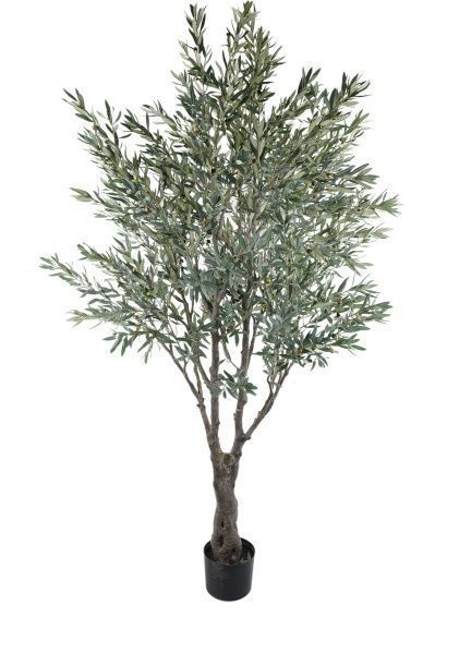 Дерево искусственное в кашпо "Олива люкс", H260 см, 4072 листа