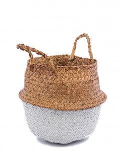 Корзина большая белый\крафт