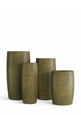 Кашпо CONCRETIKA CIGAR AVOCADO GREEN