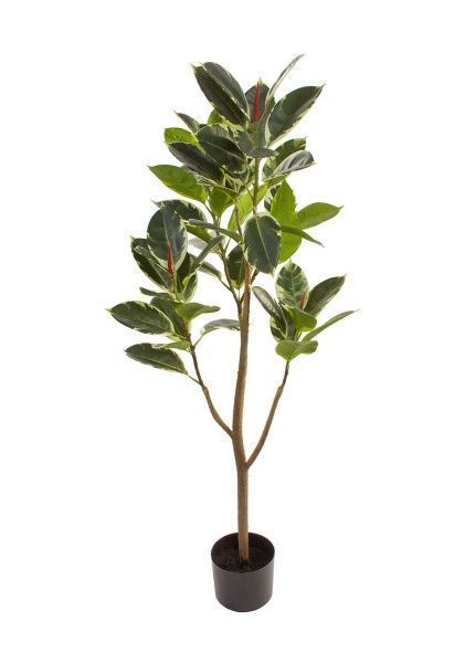 Дерево искусственное в кашпо "Фикус Робуста", Н120 см