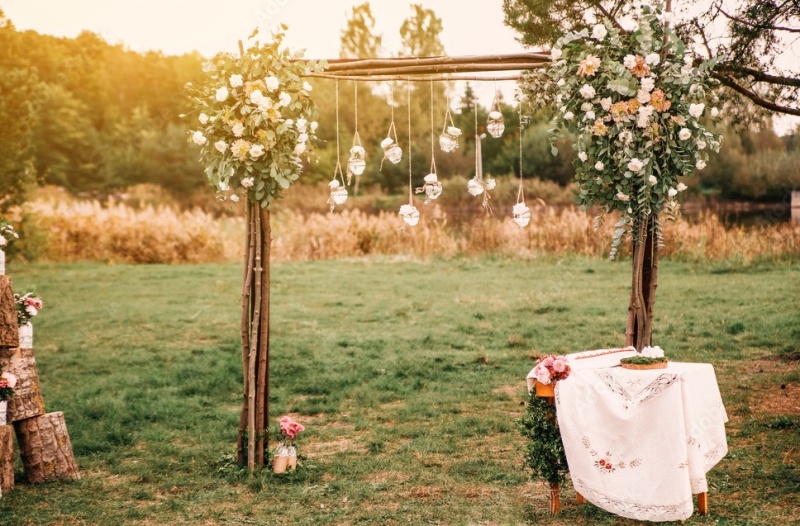 7 идей для зелёной фотозоны на свадьбу