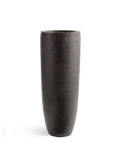 Кашпо TREEZ Effectory, Высокий конус, Тёмно-серый камень