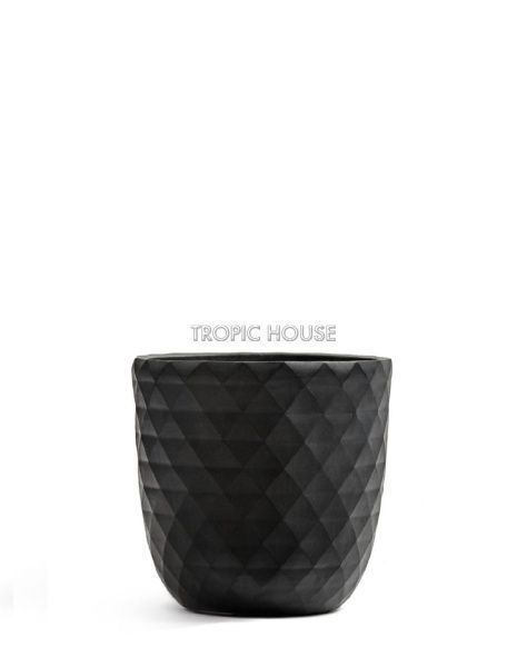 Кашпо TREEZ ERGO, Чаша-конус, Антрацит
