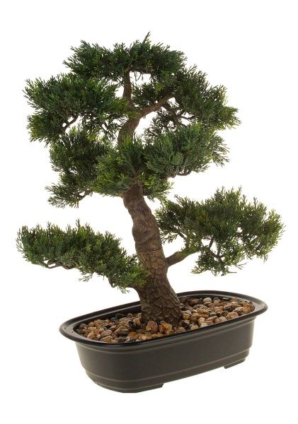 Дерево искусственное в кашпо "Бонсай", H44 см