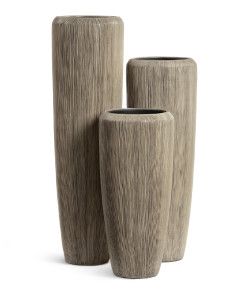 Кашпо TREEZ Effectory, Высокий конус, Капучино