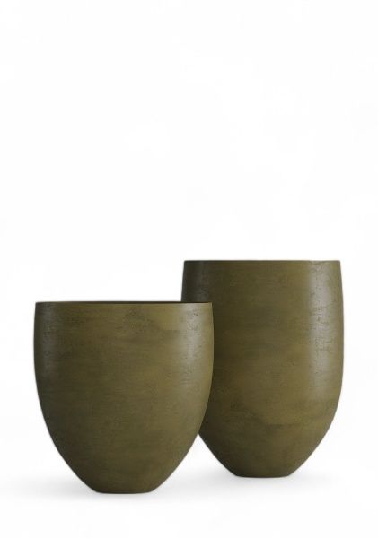 Кашпо CONCRETIKA BARREL AVOCADO GREEN