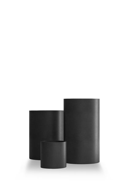 Кашпо CONCRETIKA CYLINDER NERO