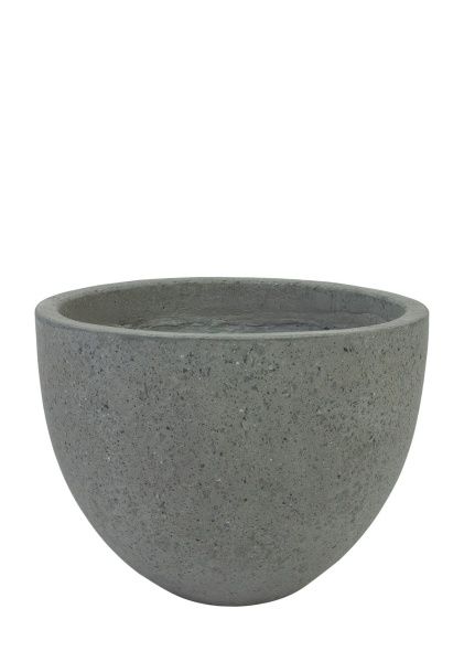 Кашпо Nobilis Marco "Grey Round" (полистоун), D40хH30 см