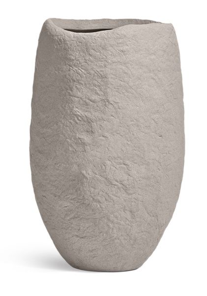 Кашпо TREEZ Effectory, Organic, Высокая чаша, Белый песок