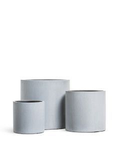 Кашпо TREEZ Effectory, Цилиндр, Серый ледник