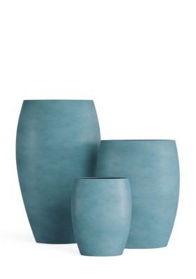 Кашпо CONCRETIKA OVAL CLOUDY BLUE