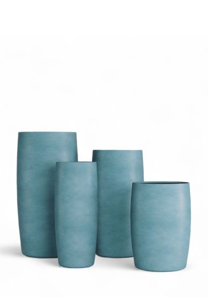 Кашпо CONCRETIKA CIGAR CLOUDY BLUE