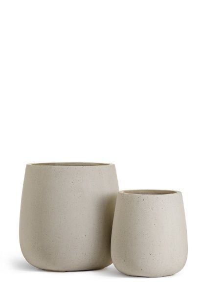 Кашпо TREEZ Effectory, Design-Чаша, Белый песок