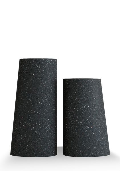 Кашпо CONCRETIKA DUET EGG BLACK